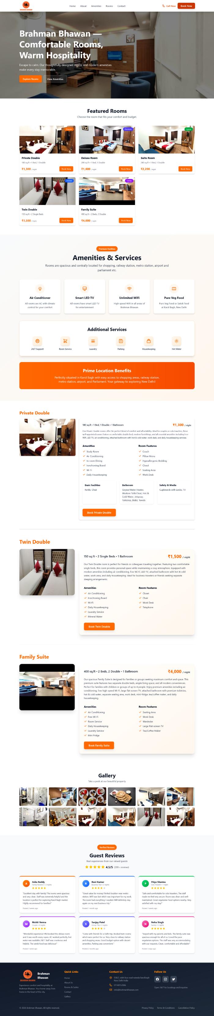 Brahman Bhawan – 3 Star Hotel, Karol Bagh, New Delhi