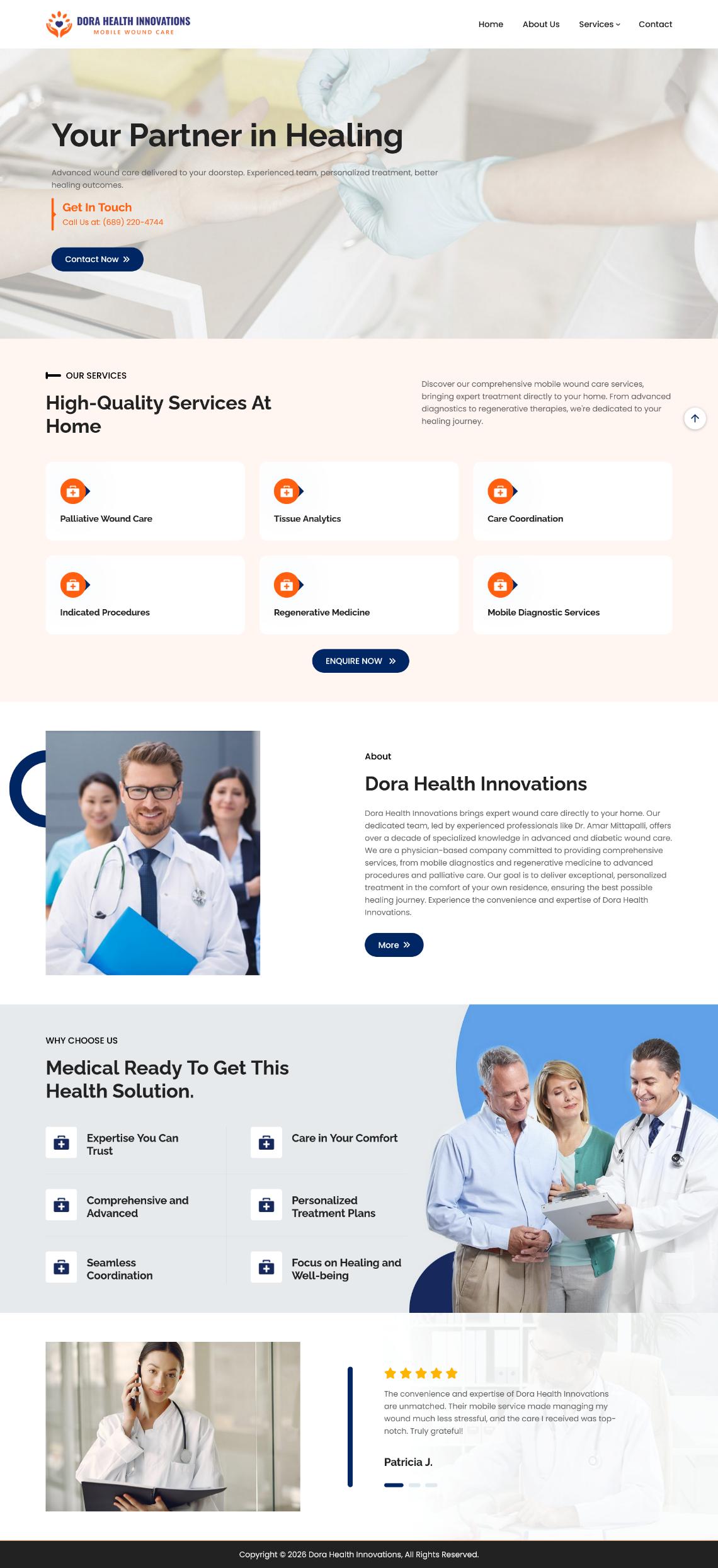 Dora Health Innovations – Mobile Wound Care Services, Florida